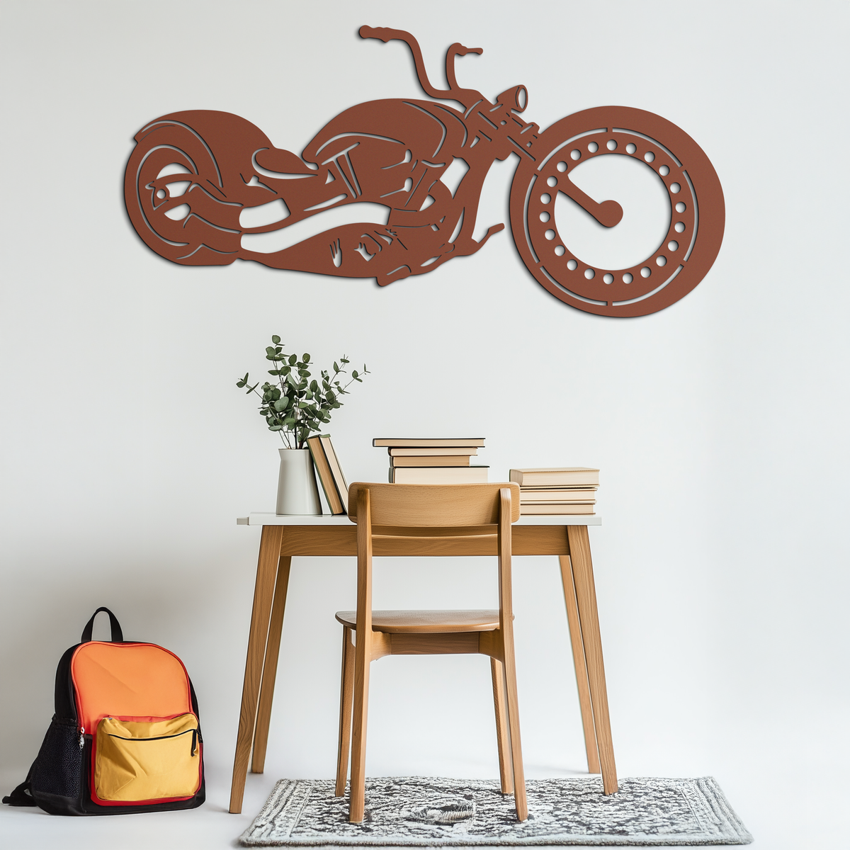 Motorcycle Metal Wall Art - Biker Decor for Garage & Man Cave- KAF172, photo 12 of 14