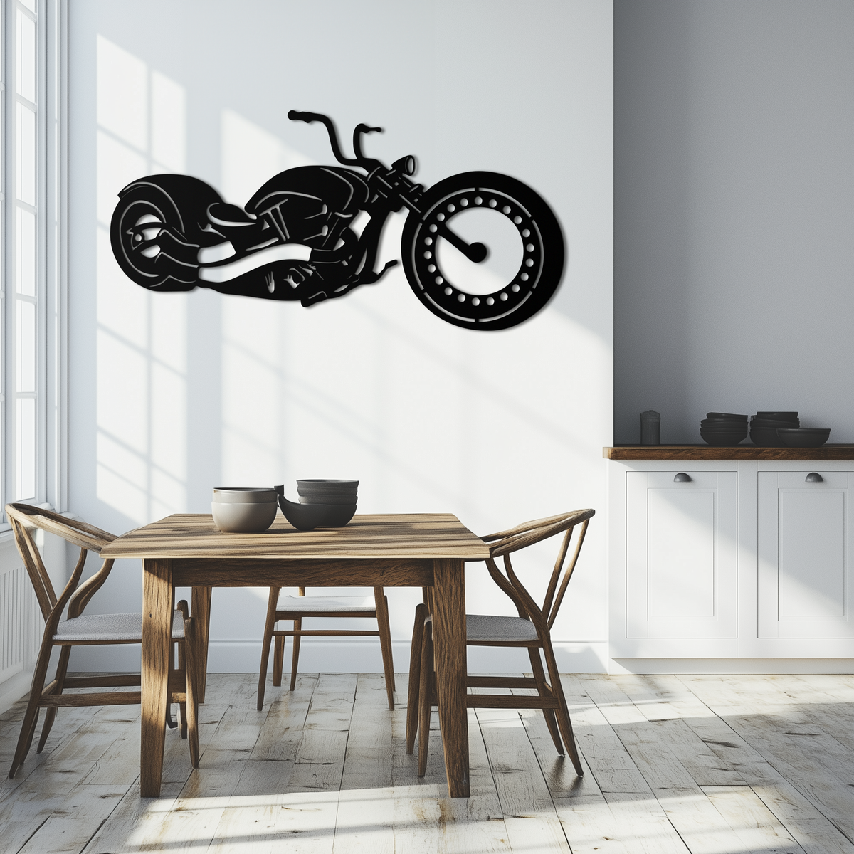 Motorcycle Metal Wall Art - Biker Decor for Garage & Man Cave- KAF172, photo 7 of 14