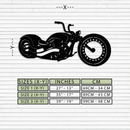 Motorcycle Metal Wall Art - Biker Decor for Garage & Man Cave- KAF172
