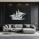 Pirate Ship Metal Wall Art - Nautical Decor for Home & Office- KAF175