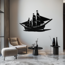 Pirate Ship Metal Wall Art - Nautical Decor for Home & Office- KAF175