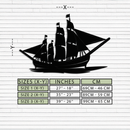 Pirate Ship Metal Wall Art - Nautical Decor for Home & Office- KAF175
