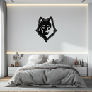 Wolf Metal Wall Art - Geometric Wolf Head Wall Decor- KAF178