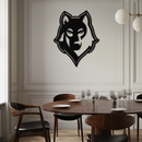 Wolf Metal Wall Art - Geometric Wolf Head Wall Decor- KAF178