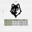 Wolf Metal Wall Art - Geometric Wolf Head Wall Decor- KAF178