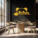 Panda Metal Wall Art - Cute Geometric Panda Decor- KAF181
