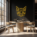 Geometric Fox Metal Wall Art - Modern Minimalist Decor- KAF182