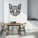 Geometric Fox Metal Wall Art - Modern Minimalist Decor- KAF182