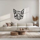 Geometric Fox Metal Wall Art - Modern Minimalist Decor- KAF182