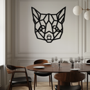 Geometric Fox Metal Wall Art - Modern Minimalist Decor- KAF182