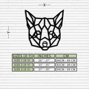 Geometric Fox Metal Wall Art - Modern Minimalist Decor- KAF182