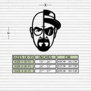 Walter White Metal Wall Art - Iconic TV Show Decor- KAF183