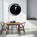 Eagle Moon Metal Wall Art - Majestic and Bold Decor- KAF185