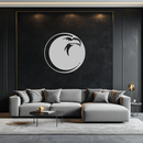 Eagle Moon Metal Wall Art - Majestic and Bold Decor- KAF185