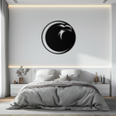 Eagle Moon Metal Wall Art - Majestic and Bold Decor- KAF185
