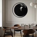 Eagle Moon Metal Wall Art - Majestic and Bold Decor- KAF185