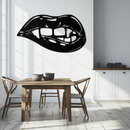 Geometric Lips Metal Wall Art - Bold & Modern Statement Piece- KAF186