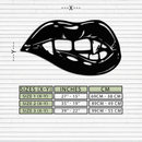 Geometric Lips Metal Wall Art - Bold & Modern Statement Piece- KAF186