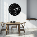 Saturn Planet Metal Wall Art - Cosmic Space Decor- KAF187