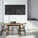 Geometric Mountain Landscape Metal Wall Art - Modern Minimalist Decor- KAF188