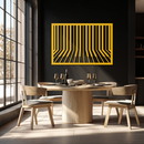 Geometric Piano Keys Metal Wall Art - Modern Music Decor- KAF189