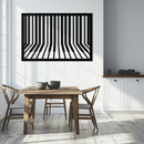 Geometric Piano Keys Metal Wall Art - Modern Music Decor- KAF189