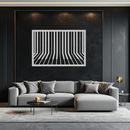 Geometric Piano Keys Metal Wall Art - Modern Music Decor- KAF189