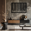 Geometric Piano Keys Metal Wall Art - Modern Music Decor- KAF189