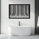 Geometric Piano Keys Metal Wall Art - Modern Music Decor- KAF189