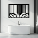 Geometric Piano Keys Metal Wall Art - Modern Music Decor- KAF189
