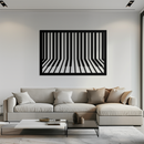 Geometric Piano Keys Metal Wall Art - Modern Music Decor- KAF189