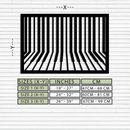 Geometric Piano Keys Metal Wall Art - Modern Music Decor- KAF189