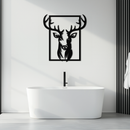 Majestic Deer Metal Wall Art - Nature-Inspired Minimalist Decor- KAF190