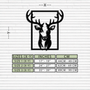 Majestic Deer Metal Wall Art - Nature-Inspired Minimalist Decor- KAF190