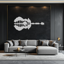 Guitar Landscape Metal Wall Art – Music & Nature Fusion - KAF191