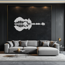Guitar Landscape Metal Wall Art – Music & Nature Fusion - KAF191