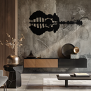 Guitar Landscape Metal Wall Art – Music & Nature Fusion - KAF191