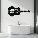Guitar Landscape Metal Wall Art – Music & Nature Fusion - KAF191