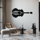 Guitar Landscape Metal Wall Art – Music & Nature Fusion - KAF191