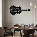 Guitar Landscape Metal Wall Art – Music & Nature Fusion - KAF191