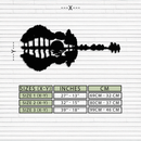 Guitar Landscape Metal Wall Art – Music & Nature Fusion - KAF191