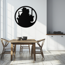 Jazz Musicians Metal Wall Art – Saxophone & Guitar Design - KAF192