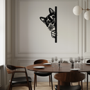 Peeking Cat Metal Wall Art – Cute Kitty Home Decor - KAF193