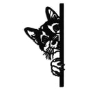 Peeking Cat Metal Wall Art – Cute Kitty Home Decor - KAF193
