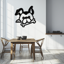 Bone-Holding Dog Metal Wall Art - Playful Pet Decor - KAF194