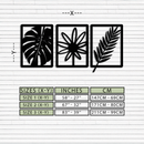 Botanical Metal Wall Art Set - Nature-Inspired Minimalist Decor - KAF198