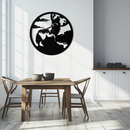 Howling Wolf Metal Wall Art - Nature-Inspired Minimalist Decor - KAF200