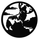 Howling Wolf Metal Wall Art - Nature-Inspired Minimalist Decor - KAF200