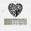 Heart Tree Metal Wall Art – Nature & Love-Inspired Decor - KAF211