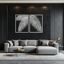 Palm Leaf Metal Wall Art – Tropical Minimalist Decor - KAF212
